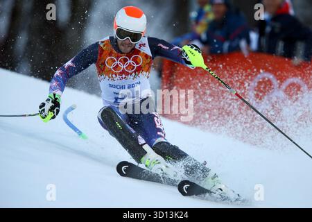 Bode Miller USA Super combinazione sci alpino uomini MŠnner in Rosa Khutor Centro alpin Giochi olimpici invernali 2014 sochi olympische Spiele inverno a Sochi sotchi 2014 © diebilderwelt / Alamy Stock Foto Stock
