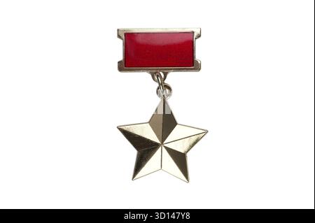 Medaglia Onoraria Del Lavoro URSS Vintage - Spilla In Metallo Con Distintivo - Riproduzione Premio Militare Sovietico Per Collezionisti E Cosplay - 4