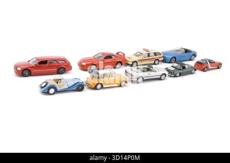 Oggetto su bianco - modello di auto giocattolo Foto Stock