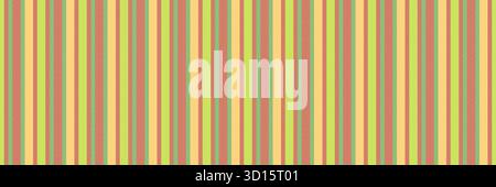 Motivo di linee di sfondo multicolore, per una texture verticale senza cuciture. Tessuto a strisce vettoriali natalizie con tavolozza di colori ambra e rosso Illustrazione Vettoriale
