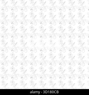 Pattern geometrico astratto con sfumature sottili e forme triangolari ripetute isolate su sfondo bianco Illustrazione Vettoriale