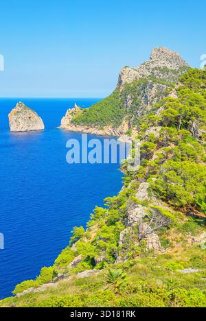 capo Formentor, Maiorca, Isole Baleari, Spagna Foto Stock