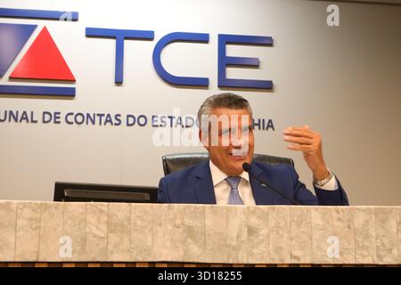 salvador, bahia, brasile - 11 febbraio 2025: Marcos Presidio, presidente della Corte dei conti dello Stato di Bahia. Foto Stock