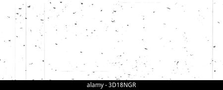 Sfondo nero ruvido e ruvido con rumore granuloso. Pellicola filtro nero. Effetto foto retrò in difficoltà. Consistenza grintosa con polvere, graffi e sott Illustrazione Vettoriale