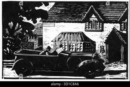 Illustrazione tratta dal libro A Manual on Wood Engraving di L.A. Doust Foto Stock