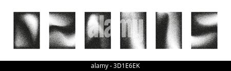 Impostare sfondo verticale, grana astratta, rumore e riempimento pattern , dove grana, rumore e pattern si fondono con effetti spray, polvere e mezzitoni. A. Illustrazione Vettoriale