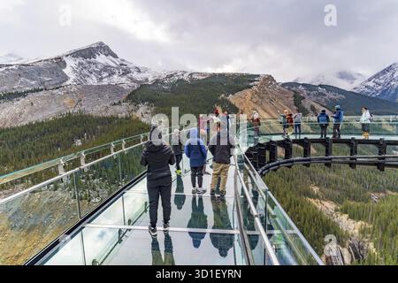 Columbia Icefield Skywalk ad Alberta, Canada Foto Stock
