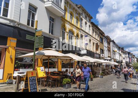 Vista sulla strada del centro storico di Gand, Belgio Foto Stock