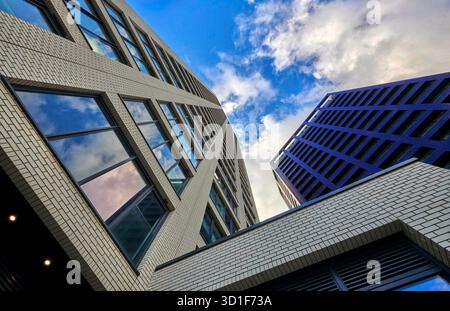 City Island Residential Towers, Isle of Dogs, East End di Londra, South East England, Regno Unito Foto Stock