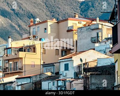 Case a Scilla, Italia Foto Stock