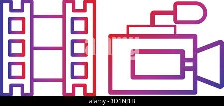 Produzione cinematografica Illustrazione Vettoriale