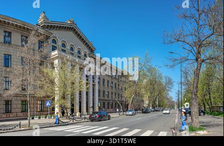 Edificio storico sulla via Marazlievskaya a Odessa, Ucraina Foto Stock