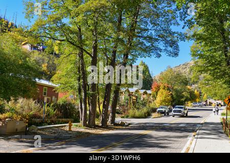 Cabine del Mount Lemmon Hotel a Summerhaven, Arizona Foto Stock