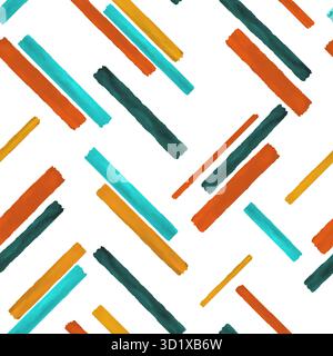 Motivo senza cuciture. Sfondo geometrico colorato. Tessuto di fondo vintage. Moderno design a poster. Modello di linea moderno astratto. Modello di progettazione vettoriale Illustrazione Vettoriale