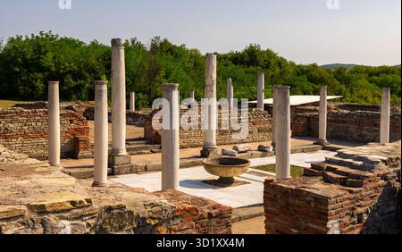 Rovine dell'antico complesso romano Felix Romuliana a Gamzigrad, Serbia Foto Stock