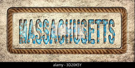 Massachusetts Yachting e Nautical Vibes Foto Stock