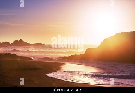 Tramonto del mare Foto Stock