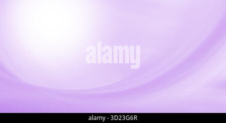 Sfondo astratto liscio gradiente di lavaggio viola chiaro. Colore morbido e pastello, passaggio dalla luce bianca brillante cornice dell'angolo superiore sinistro. Fil Foto Stock