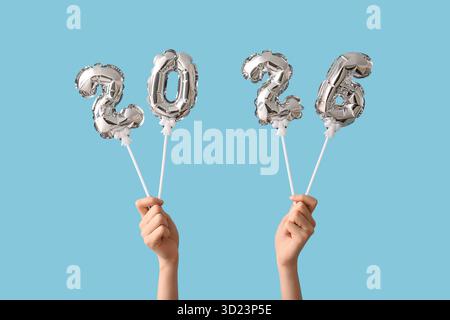 MIAHART 40 Pollici Numero Gigante 2025 Set di Palloncini Palloncino in Alluminio Oro 2026 Forniture per Decorazioni di Palloncini per Feste di Felice