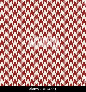 Moderno tessuto pied de poule rosa rosso Illustrazione Vettoriale