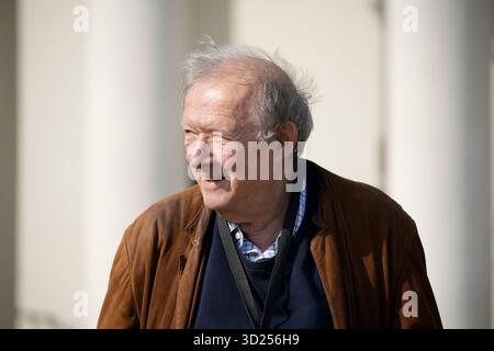 Co-fondatore ed editore del giornale record Gazeta Wyborcza, Adam Michnik è stato visto a Varsavia, in Polonia, il 23 marzo 2025. Foto Stock