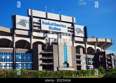 Charlotte, North Carolina, USA 30 maggio 2013 il Bank of America Stadium di Charlotte, North Carolina, ospita la squadra di football dei Carolina Panthers. Foto Stock