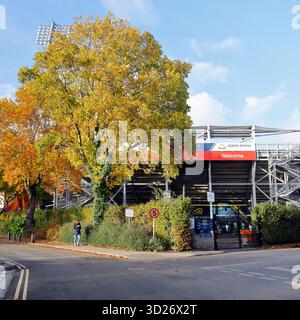 Glamorgan County Cricket Ground, (Criced Morgannwg), Sophia Gardens, Cardiff City Centre, South Wales, REGNO UNITO. Autunno. Presa ottobre 2025 Foto Stock
