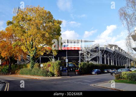Glamorgan County Cricket Ground, (Criced Morgannwg), Sophia Gardens, Cardiff City Centre, South Wales, REGNO UNITO. Autunno. Presa ottobre 2025 Foto Stock