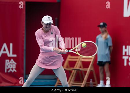2025 WTA 250 - Prudential Hong Kong Tennis Open al Victoria Park Tennis Court, Hong Kong Foto Stock