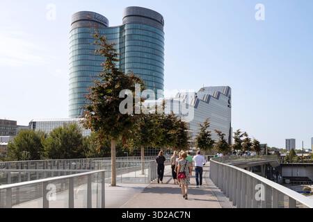 Sede centrale di Rabobank a Utrecht nei Paesi Bassi. Foto Stock