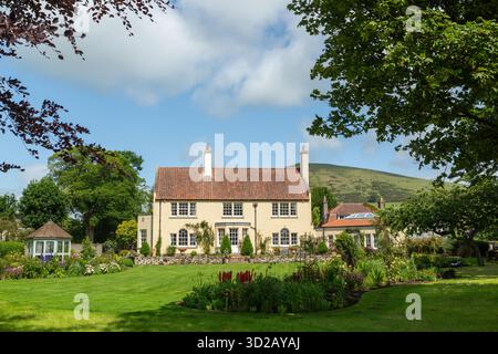 Una bella casa di campagna con un grande giardino, Upper largo, Fife, Scozia Foto Stock
