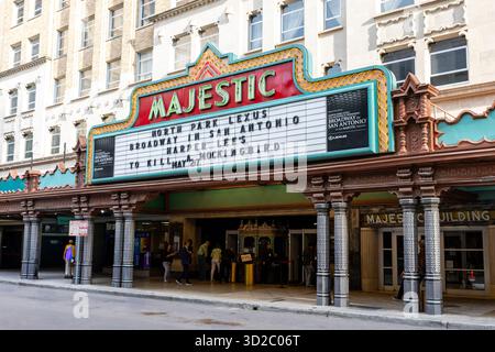 Il Majestic Theater di San Antonio, Texas Foto Stock