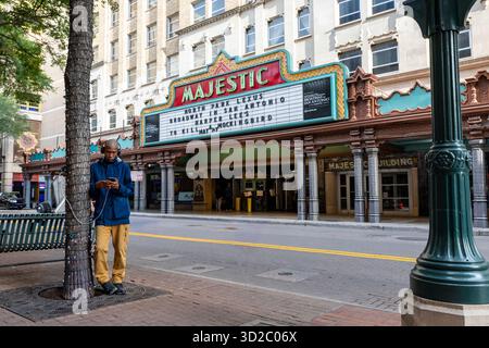 Il Majestic Theater di San Antonio, Texas Foto Stock