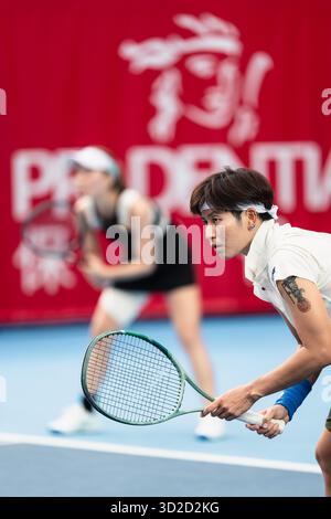 HONG KONG, Cina - durante il WTA 250 - Prudential Hong Kong Tennis Open al Victoria Park Tennis Court di Hong Kong, Cina Foto Stock