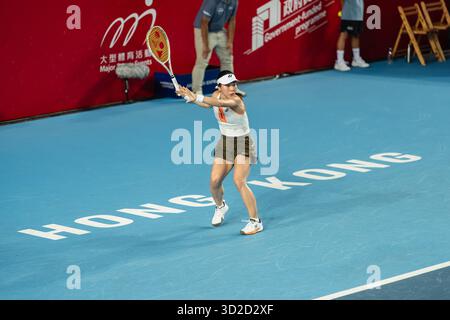 HONG KONG, Cina - durante il WTA 250 - Prudential Hong Kong Tennis Open al Victoria Park Tennis Court di Hong Kong, Cina Foto Stock