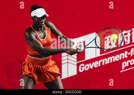 HONG KONG, Cina - durante il WTA 250 - Prudential Hong Kong Tennis Open al Victoria Park Tennis Court di Hong Kong, Cina Foto Stock