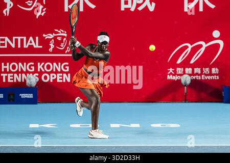 HONG KONG, Cina - durante il WTA 250 - Prudential Hong Kong Tennis Open al Victoria Park Tennis Court di Hong Kong, Cina Foto Stock
