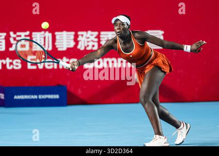 HONG KONG, Cina - durante il WTA 250 - Prudential Hong Kong Tennis Open al Victoria Park Tennis Court di Hong Kong, Cina Foto Stock