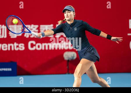 HONG KONG, Cina - durante il WTA 250 - Prudential Hong Kong Tennis Open al Victoria Park Tennis Court di Hong Kong, Cina Foto Stock