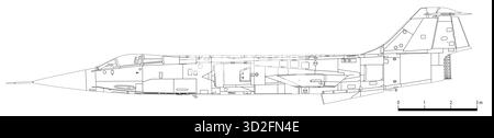 Lockheed F-104G Starfighter Foto Stock