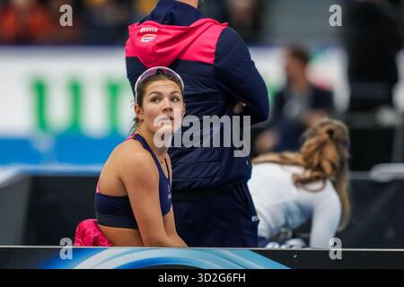 Heerenveen, Paesi Bassi. 1 novembre 2025. HEERENVEEN, PAESI BASSI - 1 NOVEMBRE: Angel Daleman durante i Campionati olandesi di pattinaggio su strada 2026 a Thialf il 1° novembre 2025 a Heerenveen, Paesi Bassi. (Foto di Douwe Bijlsma/Orange Pictures) credito: Orange Pics BV/Alamy Live News Foto Stock