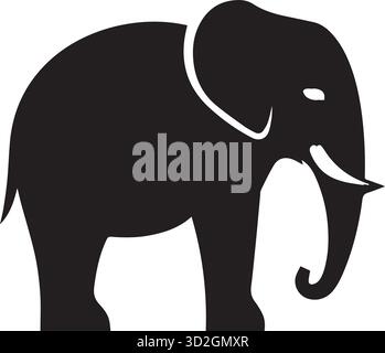 illustrazione del vettore dell'elefante. Illustrazione Vettoriale