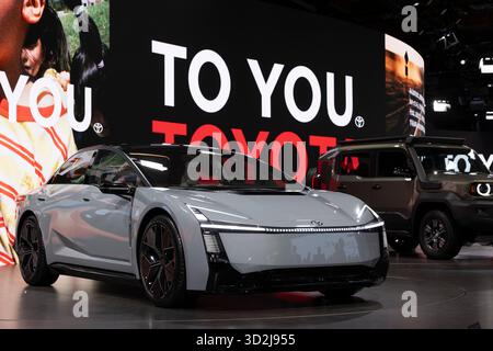 Tokyo, Giappone. 30 ottobre 2025. Toyota Corolla Concept in mostra al Japan Mobility Show 2025. Tokyo, 30 ottobre 2025. - 20251030 PD16662 credito: APA-PictureDesk/Alamy Live News Foto Stock