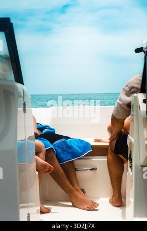 Giro in barca a Porto Rico Foto Stock