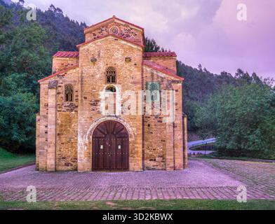 Iglesia prerrománica de San Miguel de Lillo. Oviedo. Asturie. Spagna Foto Stock