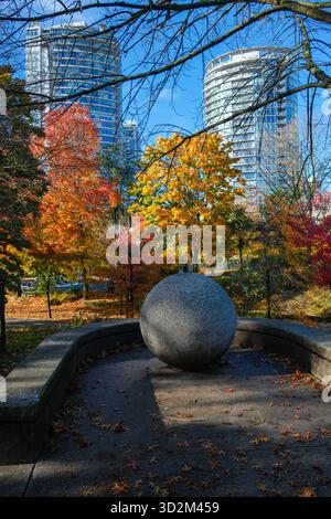 Autunno a Andy Livingstone Park, Vancouver, British Columbia. Foto Stock
