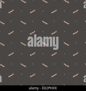 Crea una ghirlanda festosa di bandiere colorate. Illustrazioni ad acquerello disegnate a mano in stile Halloween infantile. Stampa senza interruzioni isolata dallo sfondo Foto Stock