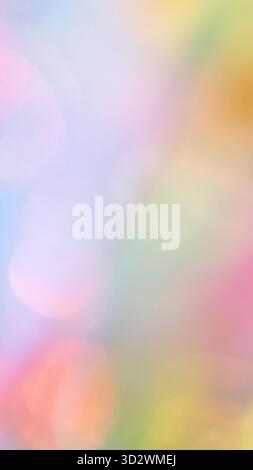 Sfondo colorato color pastello astratto con luce soffusa e sfumatura arcobaleno. Foto Stock