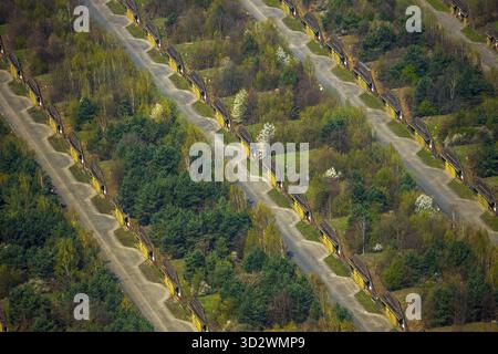 Vista aerea del deposito delle munizioni Munitionsversorgungszentrum West der Bundeswehr, ex Heeresmunitionsanstalt Wulfen Munitionsanstalt (Muna), in Foto Stock
