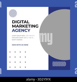 Social Media modello Post Illustrazione Vettoriale